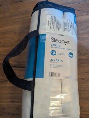 Sleepys Basics Quilted Memory Foam Pillow - White